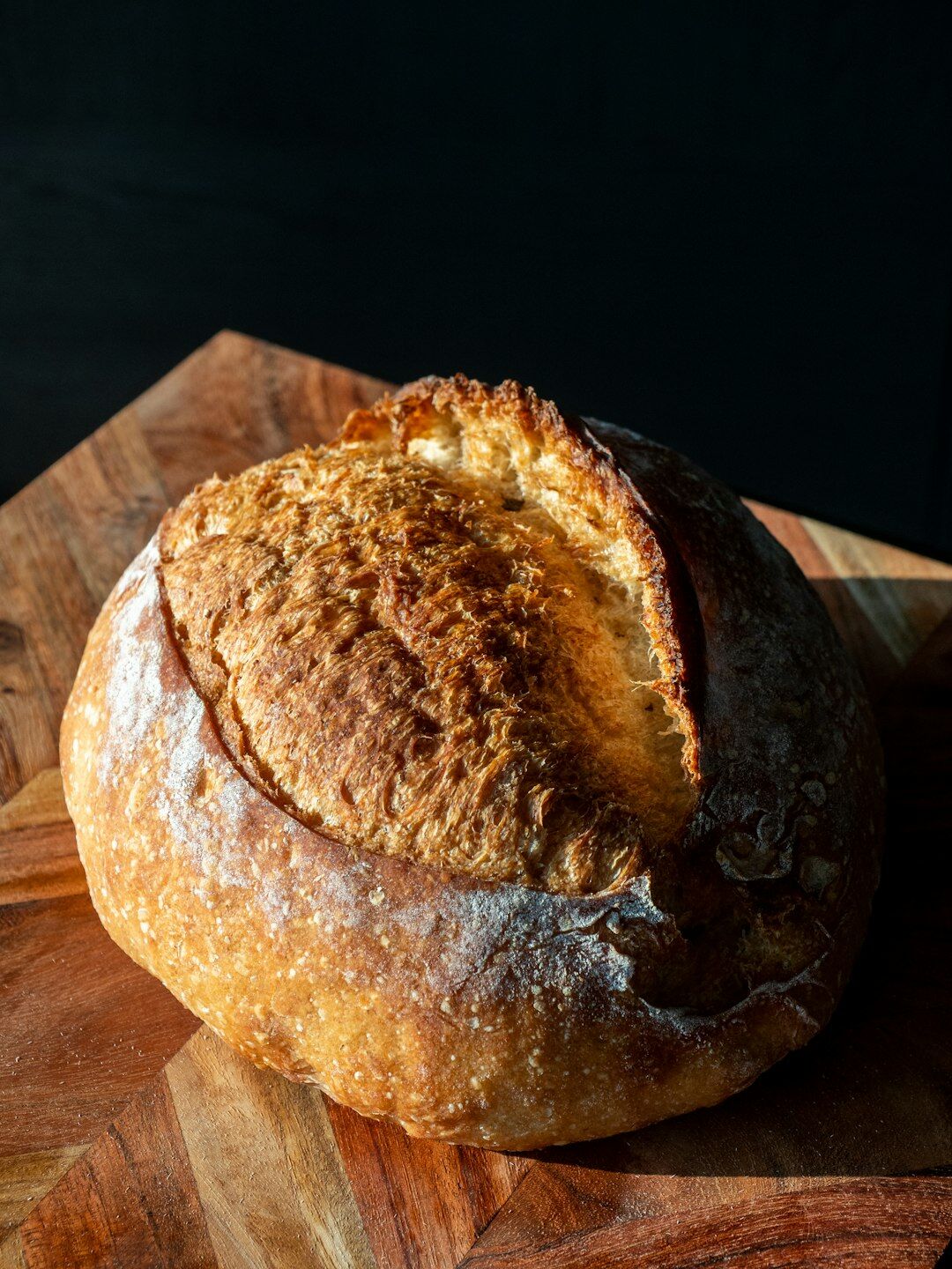 freshly baked bread loaf