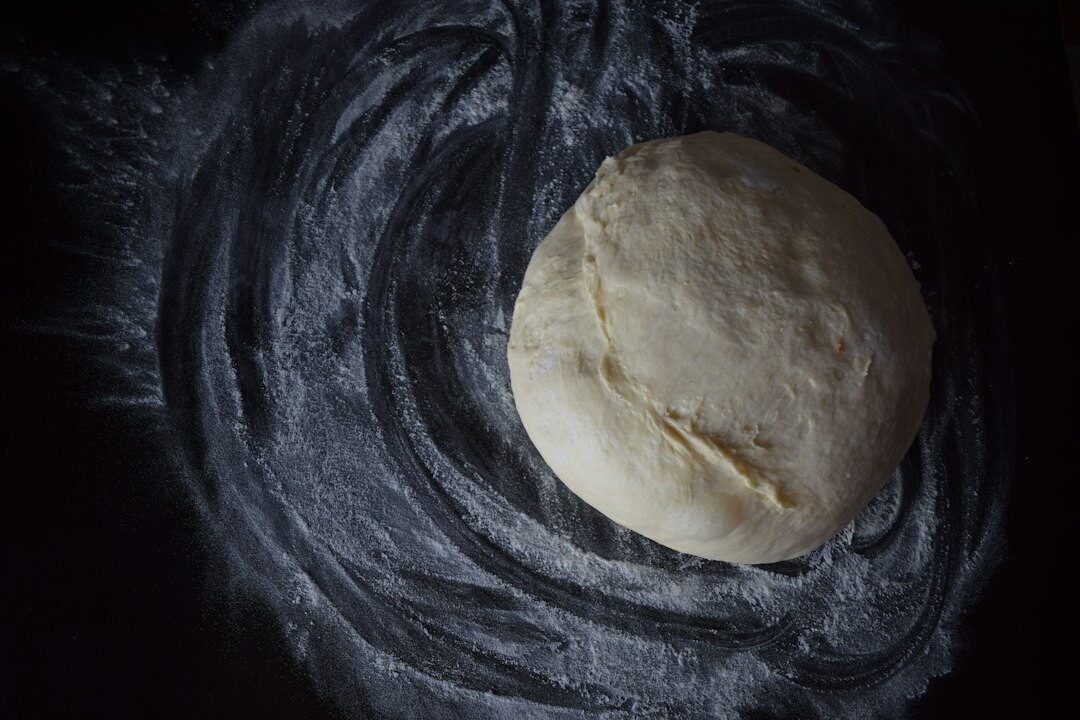 kneading bread dough