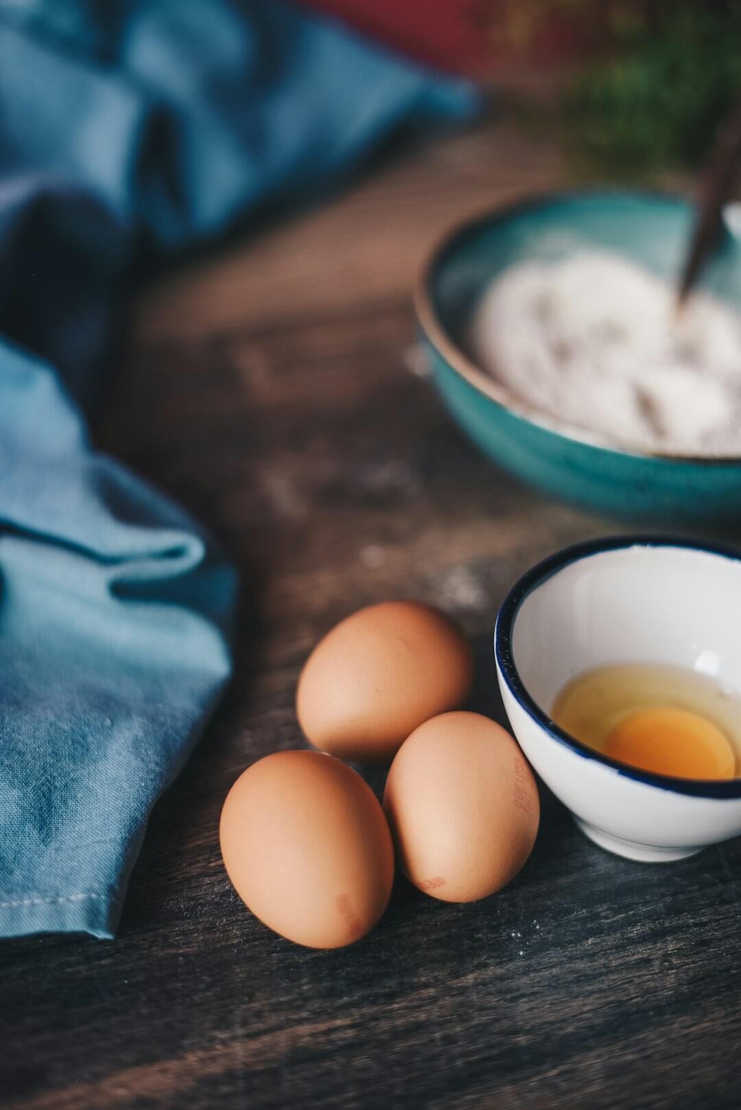 baking ingredients on table